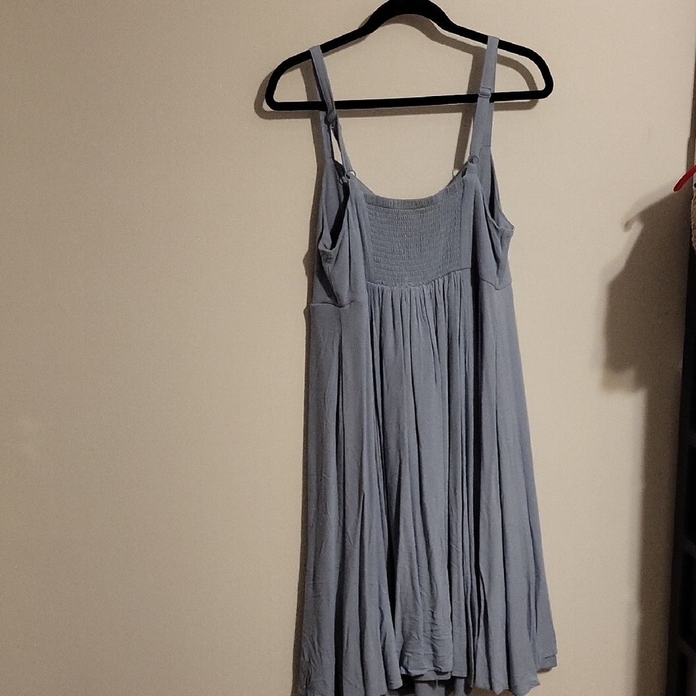 Torrid Light Blue Button-Down Blouse - image 7